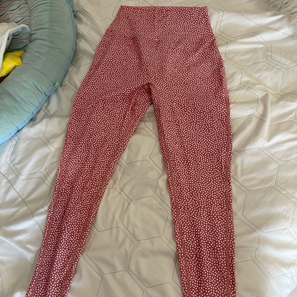 Buff bunny pink bossy print leggings